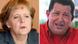 Angela Merkel and Hugo Chavez