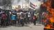 Waving Sudanese flags, protesters gathered in Khartoum and its twin cities Khartoum North and Omdurman