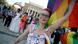 A demonstrator at the 'Equality Parade' rally in Warsaw, Poland in June 2021.